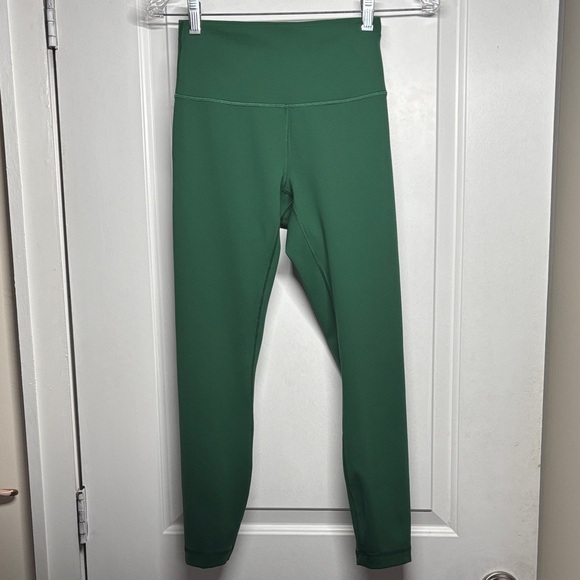 Lululemon Wunder Train High Rise Crop 23", Everglade Green - Picture 3 of 9
